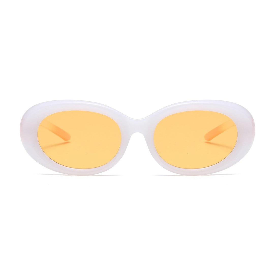 Harriet Sunglasses 3370-WHITE ORANGE | Prime Particle